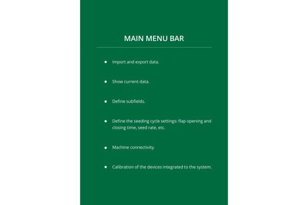 main menu bar