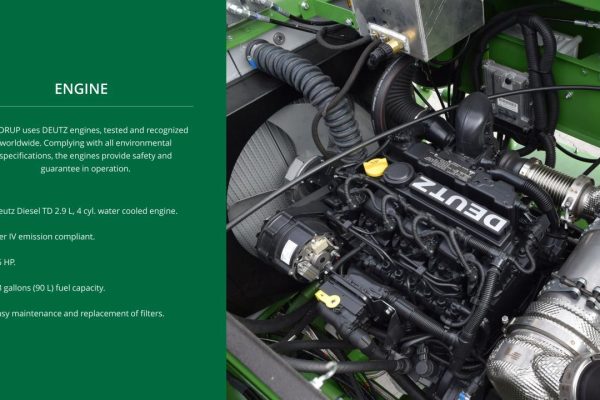haldrup uses deutz engines, tested and recognized worldwide