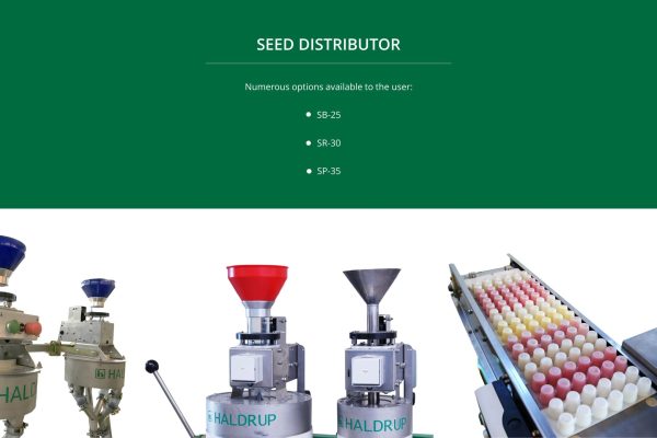 the seed distributor offers numerous options for the user